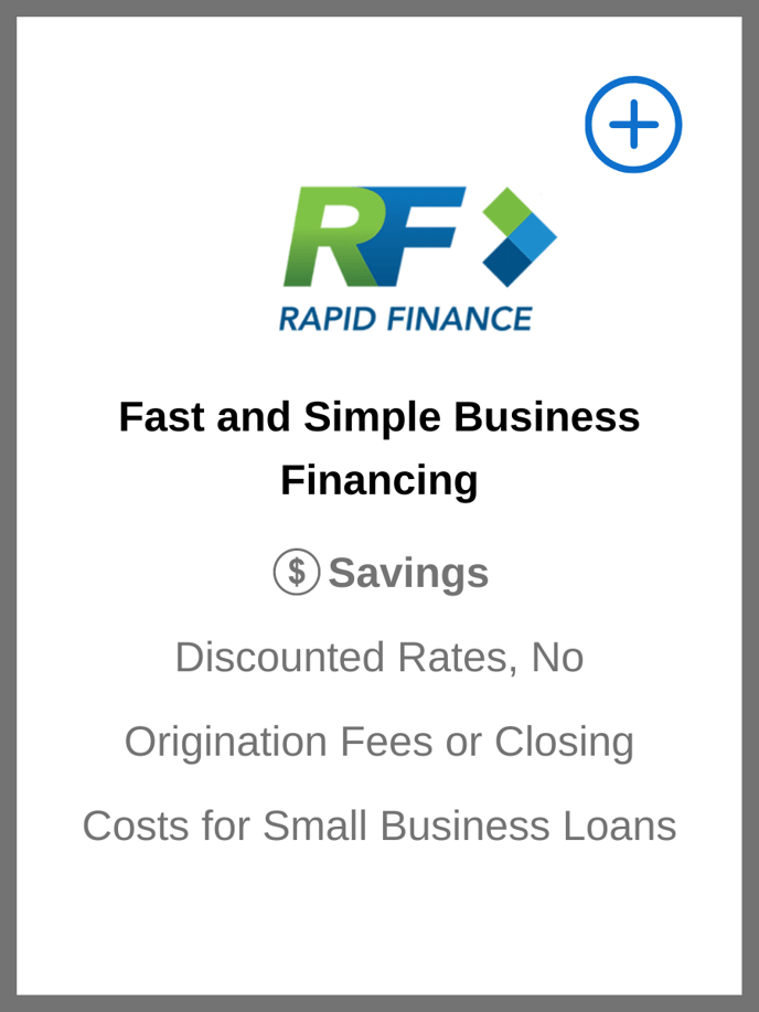 rapid finance savings tile